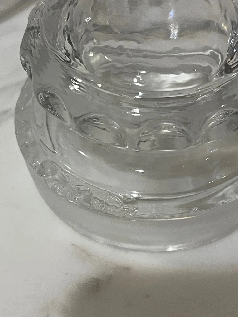Antique Triffin Clear Decorative Glass Apothecary Jar - Vintage Amazing 🤩